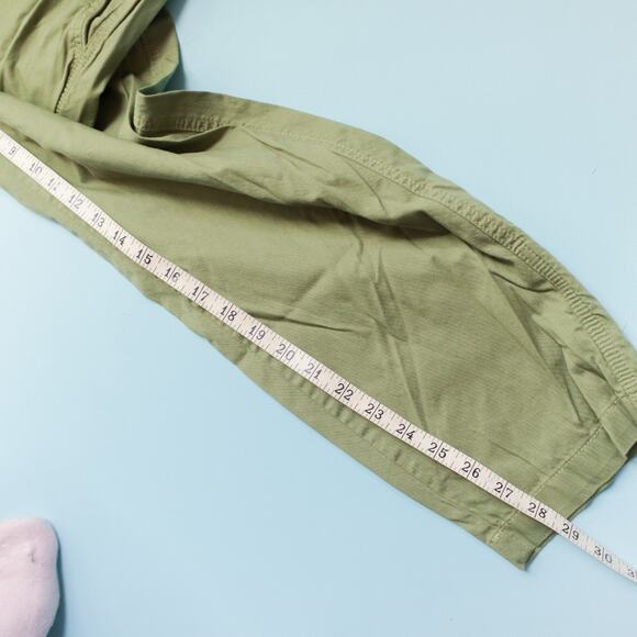 Pact Olive Green Daily Twill Waist Ankle Organic Cotton Pants Size Large - Picture 7 of 9